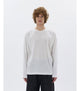 Gianni Lupo T-shirt Double Label Relaxed Fit Girocollo a Manica Lunga Bianco