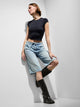 Pieces Bermuda in Jeans Pcselma Mw  Blù