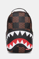 Sprayground Zaino in ecopelle Enlarged Check Paris Marrone
