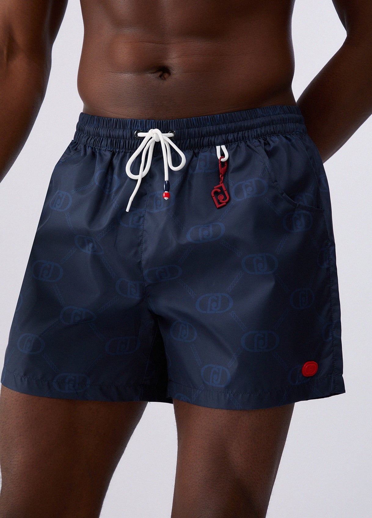 Liu Jo Costume Boxer con Cintura Elasticizzata in Vita Blù