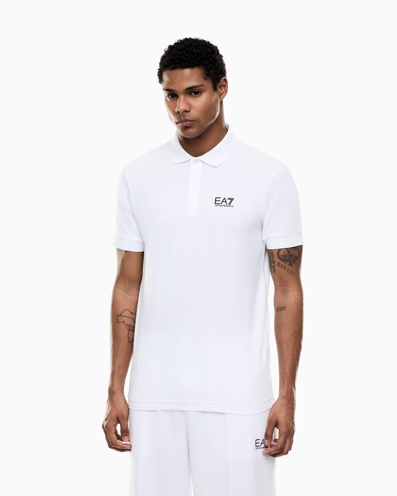 ARMANI EA7 Polo Core Identity in Cotone Stretch