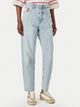 Tommy Hilfiger Mom Tapered a Vita Alta Blu Chiaro