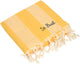 MC2 SAINT BARTH Telo Mare foutas sponge Stripes con Logo Ricamato