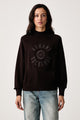 Armani Exchange Pullover Crossover Girocollo in Cotone con Logo Marrone