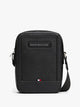 Tommy Hilfiger Borsello Reporter con Finitura Zigrinata e Logo 
Nero