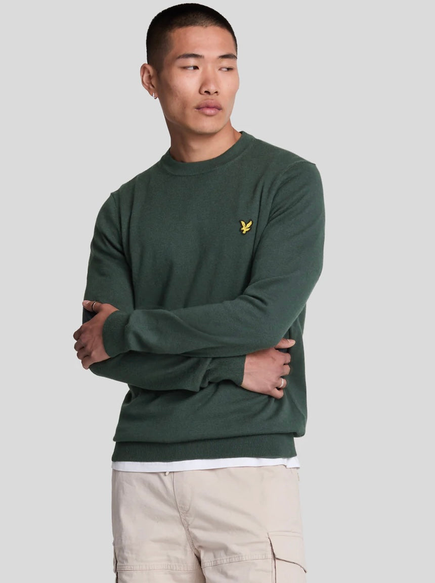 Lyle & scott Maglia Girocollo in Cotone Merino