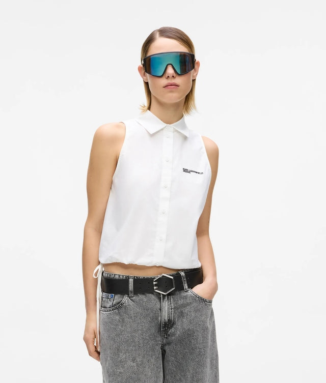 Karl Lagerfeld Jeans Camicia Senza Maniche
Bianco