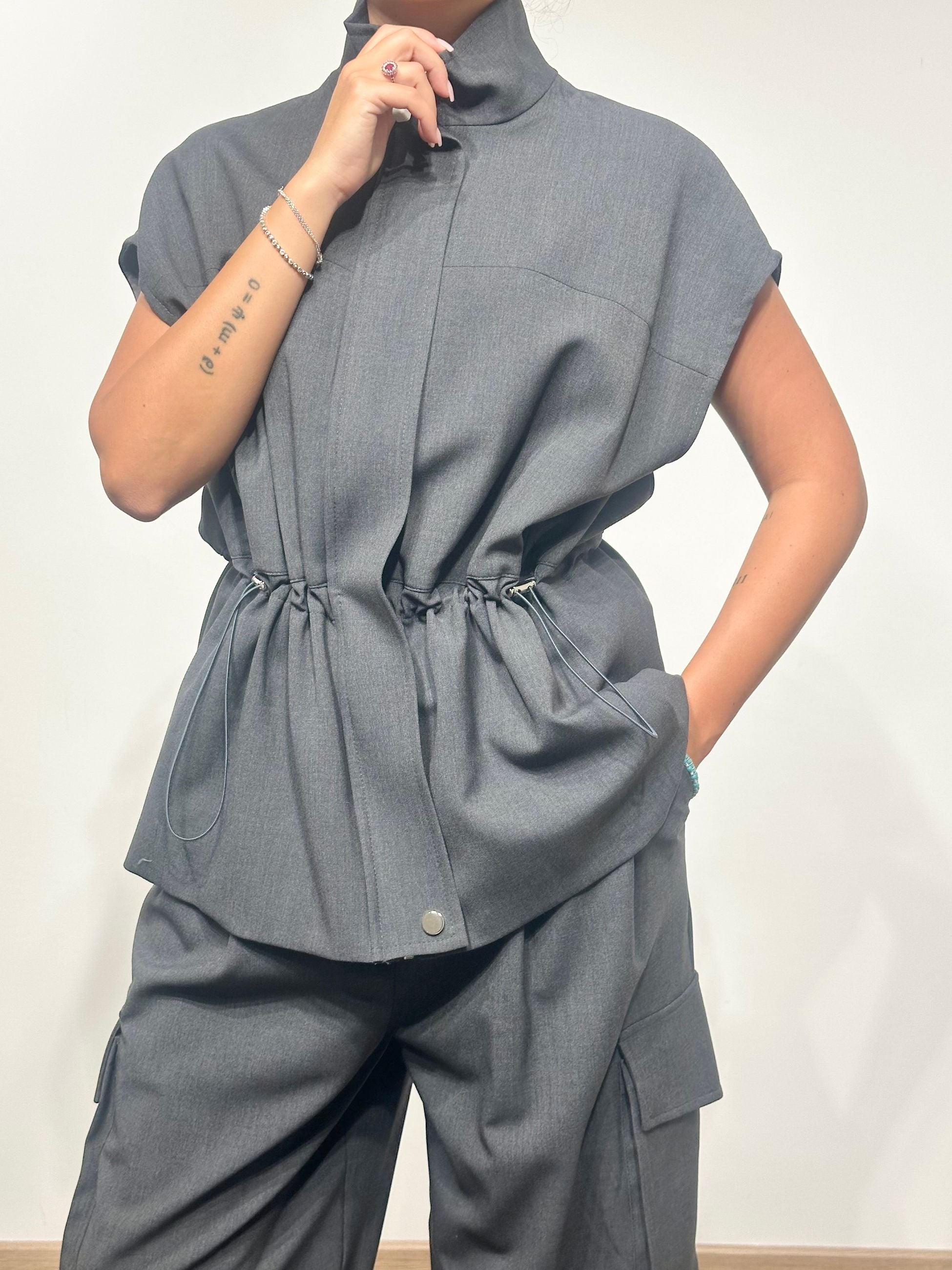 Dixie Gilet Grigio