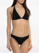 Armani EA7 Bikini con Dettagli in Oro a Contrasto 
Nero