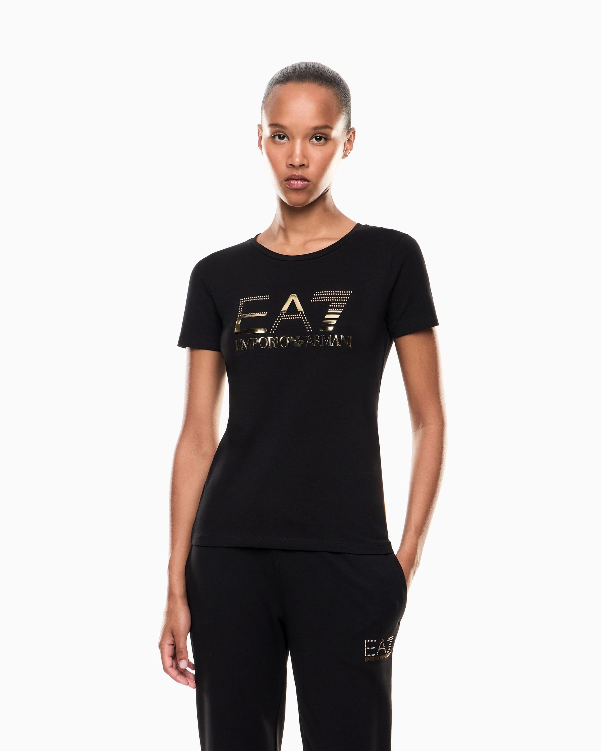 Armani EA7 T-shirt girocollo Logo Series in jersey stretch