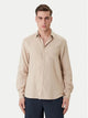 Guess Camicia in Misto Lino Beige