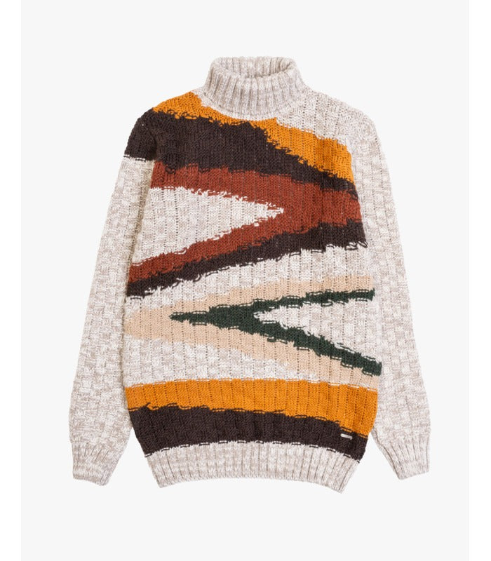 Gianni Lupo Maglia Dolcevita Multicolore