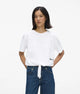 Karll Lagerfeld T-shirt Regular Fit con Cravatta Bianco