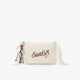 SUN68 Pochette in Maglia con Frange Bianco Panna