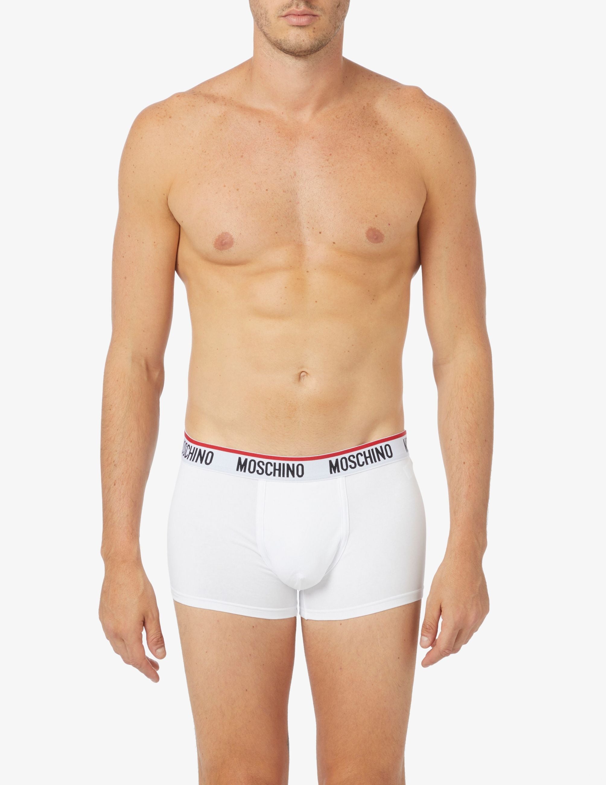 Moschino Boxer Tri-pack con Elastico in Vita Logo Lettering