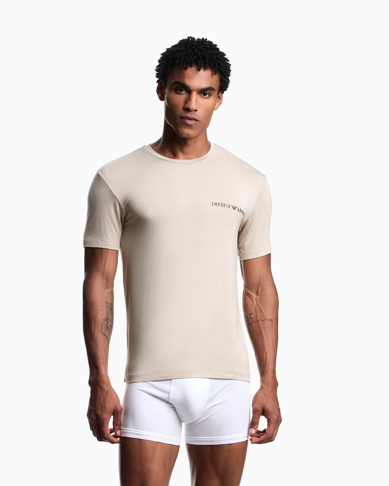 Emporio Armani T-shirt Pack 2 T-shirt Loungewear in Viscosa Soft Touch ASV