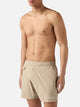 Mc2 Saint Barth Costume Mare Capferrat Beige con Logo Ricamato