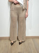 Le Streghe Pantalone Tessuto Sbuchettato 
Beige