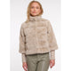 Dixie Giacca in Finta Pelliccia Beige