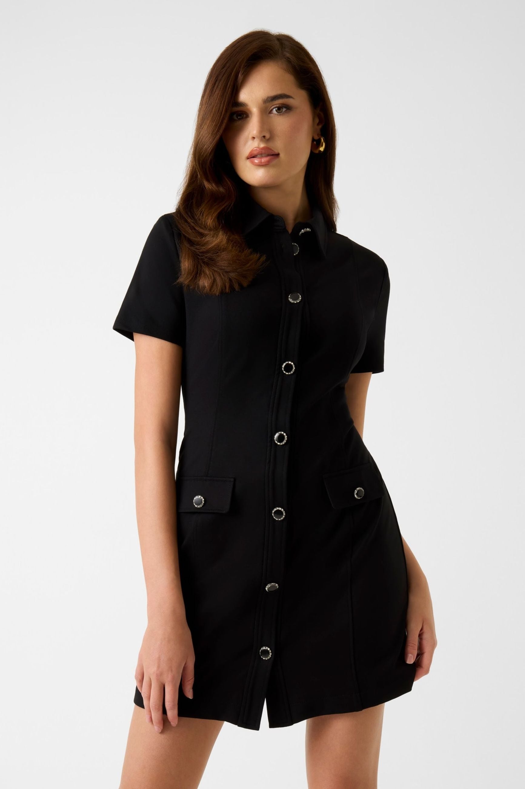 GuessVestito Mini chemisier Nero