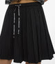 Karll Lagerfeld Jeans Mini Gonna Plissettata Gessata Nero