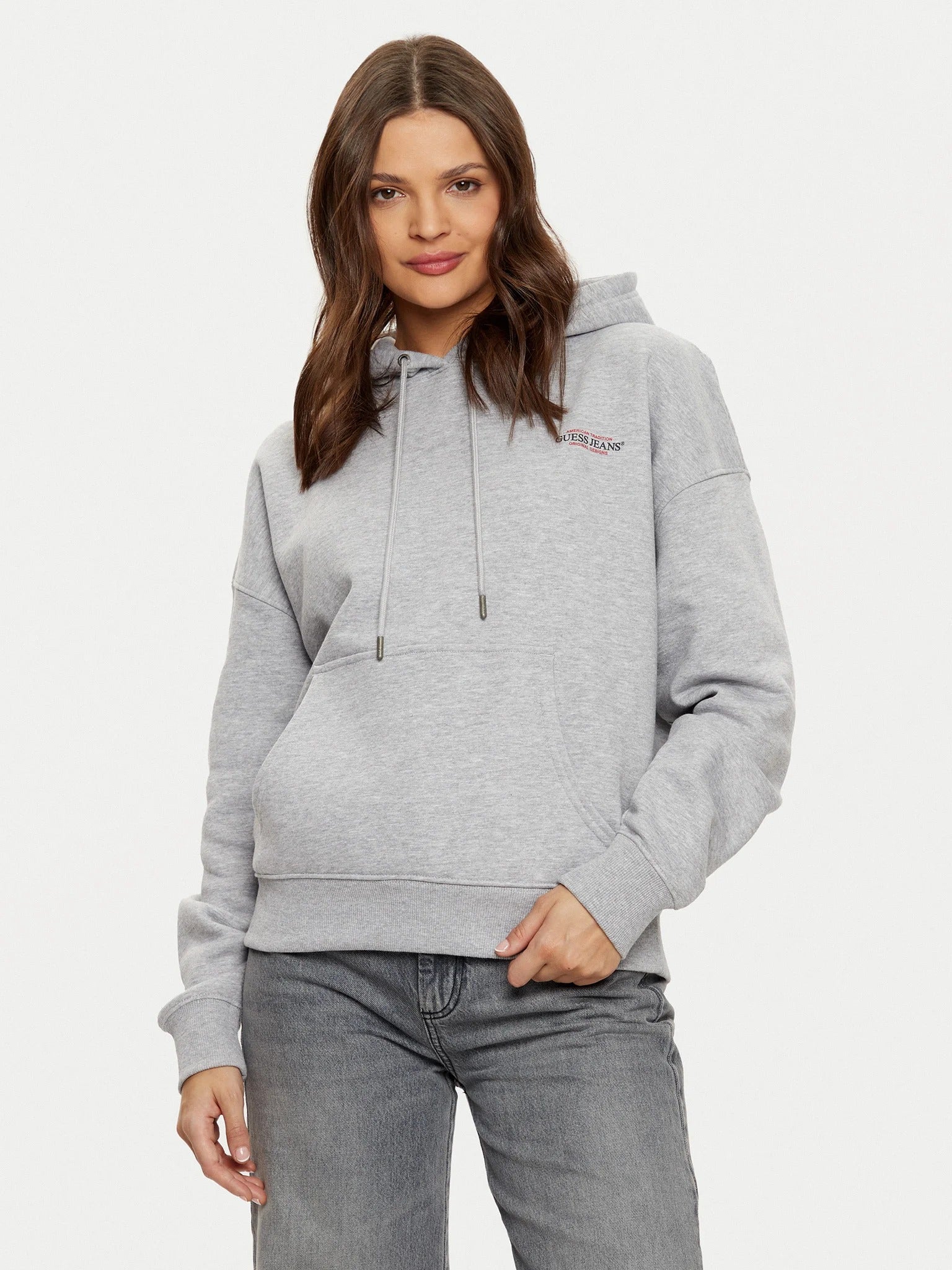 Guess Jeans Felpa con Stampa Posteriore
Grigio