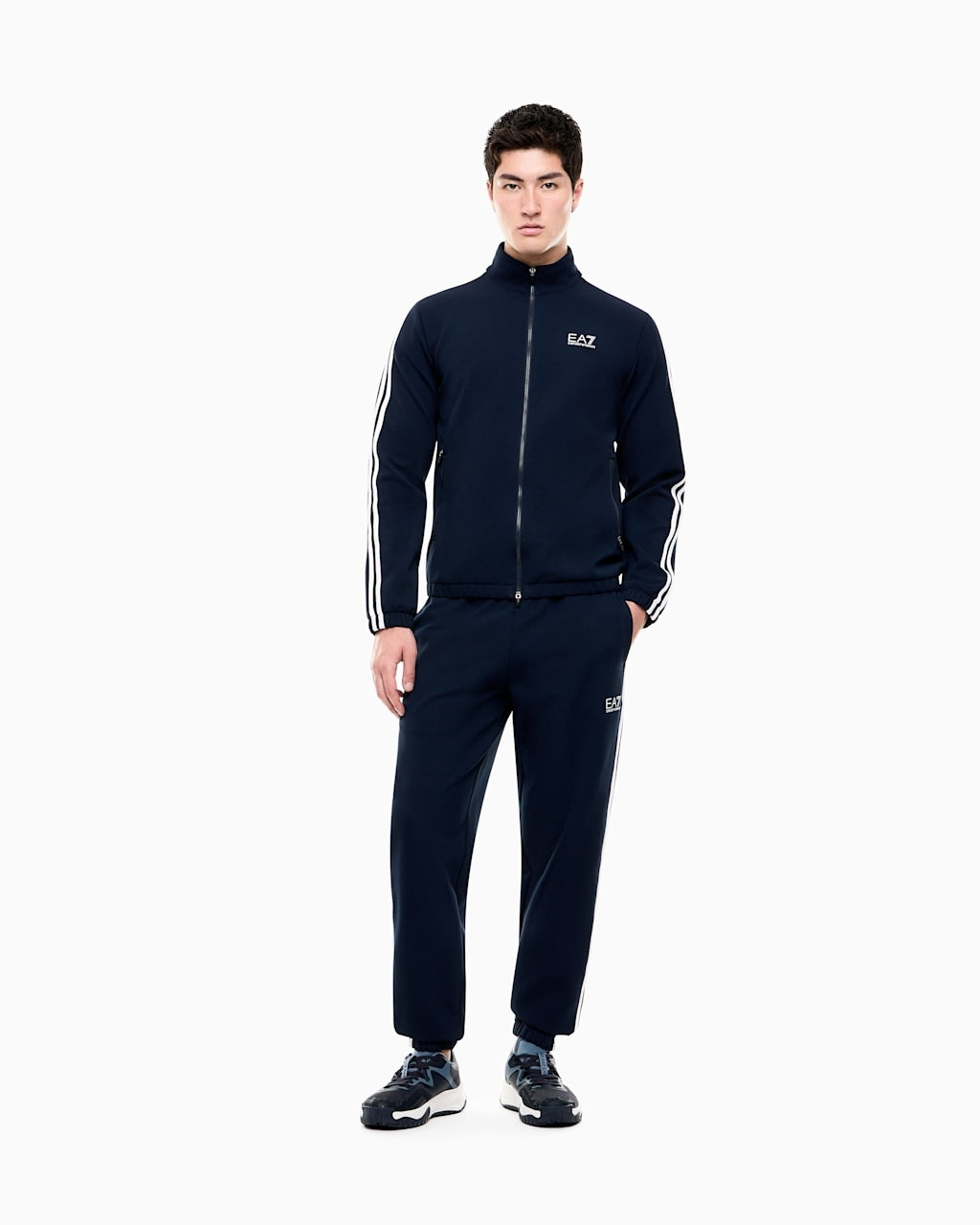 Armani EA7 Tuta Tennis Pro in Tessuto Tecnico Ventus7 Blu