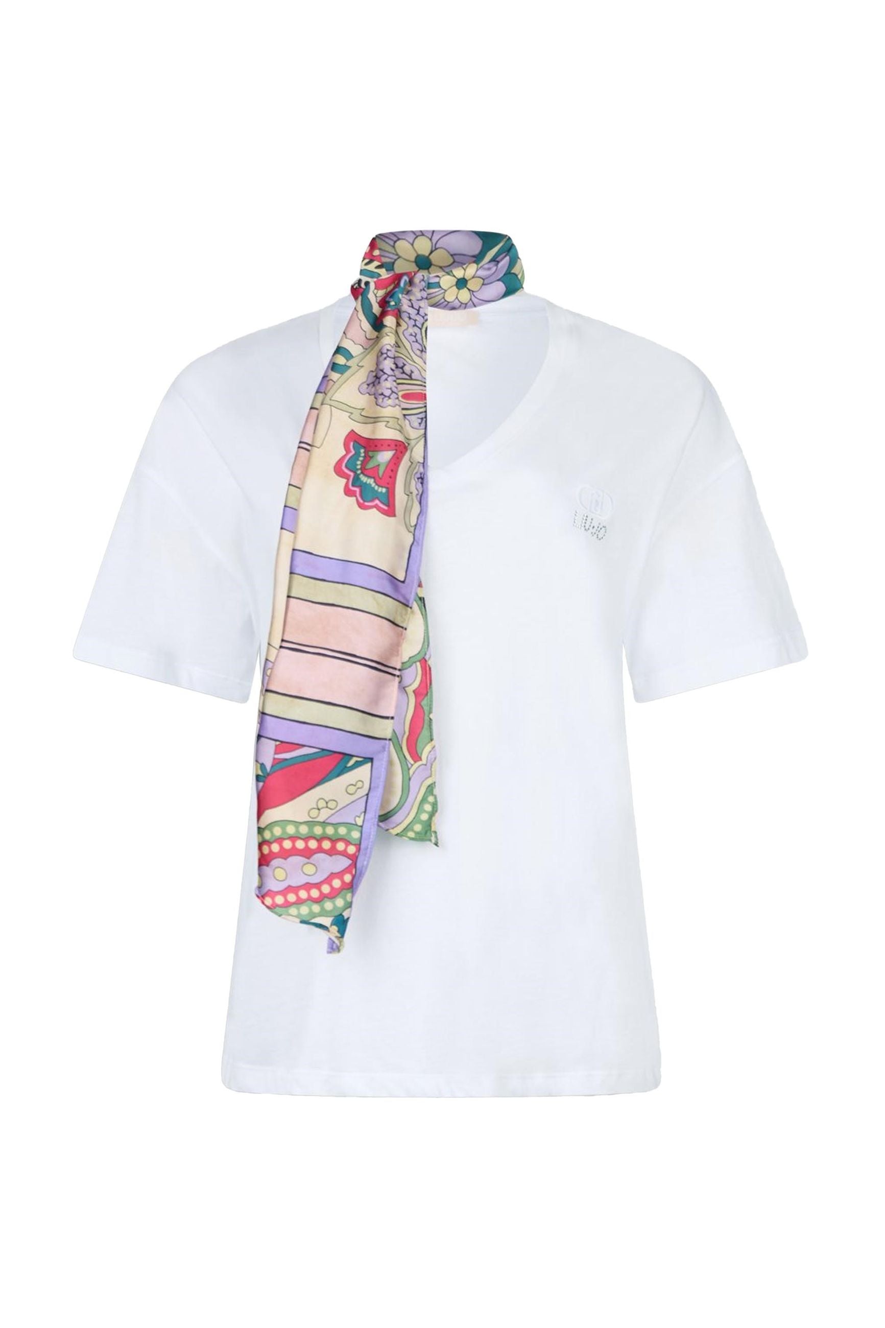 Liu Jo T-shirt con Foulard al Collo