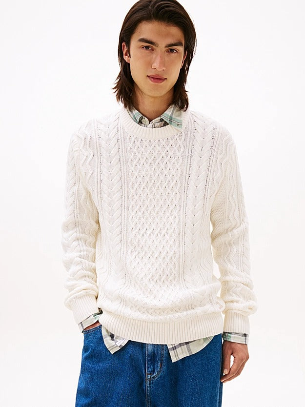 Tommy Hilfiger Pullover Slim Fit con Distintivo Tommy