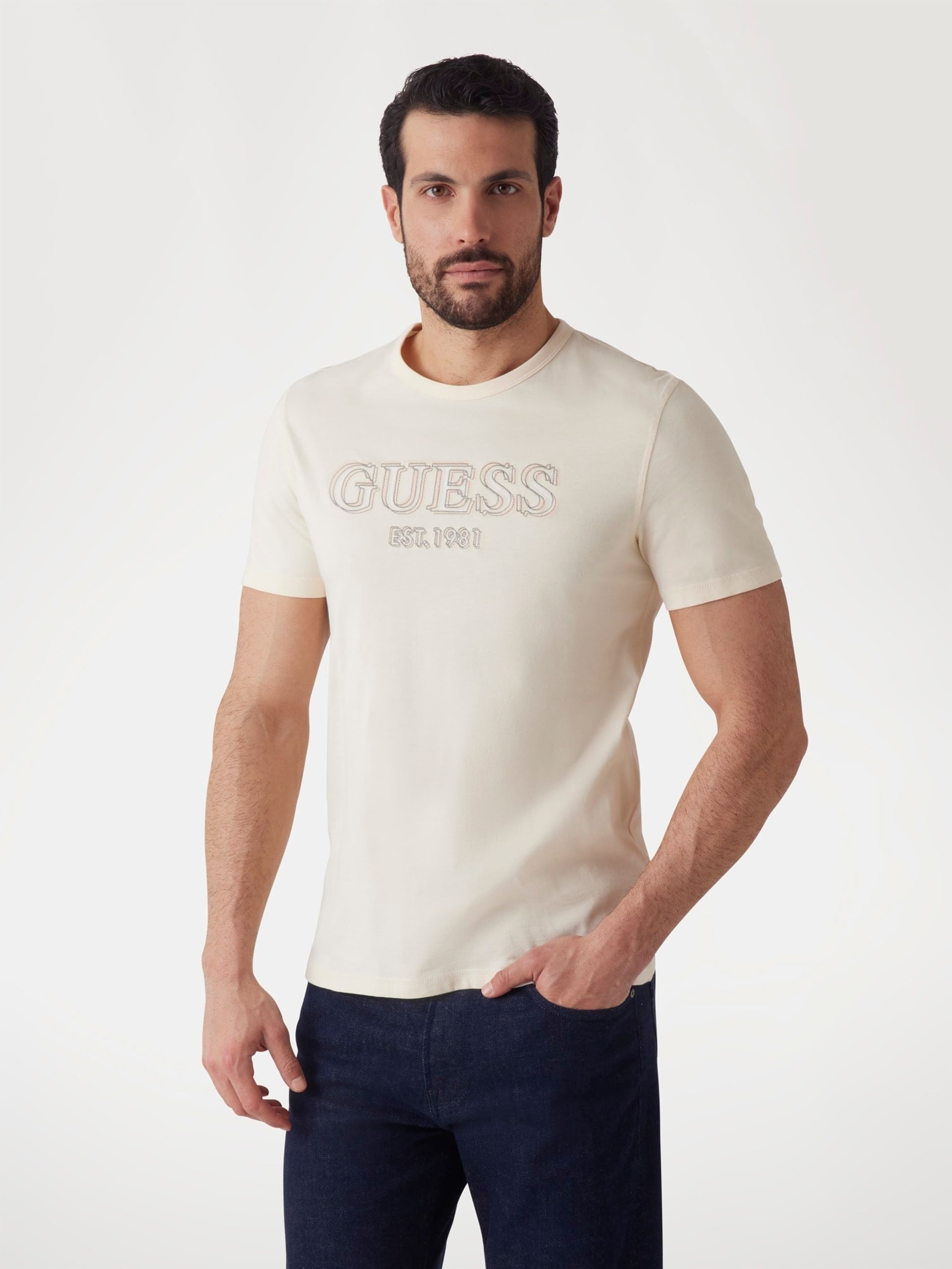 Guess T-shirt Logo Fontale