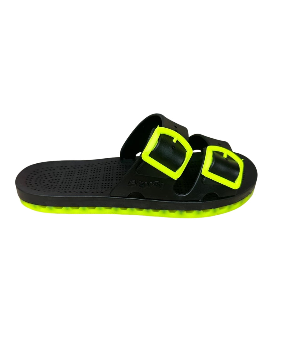 Sensi Ciabatte La Jolla Black Fluo Doppia Fibbia