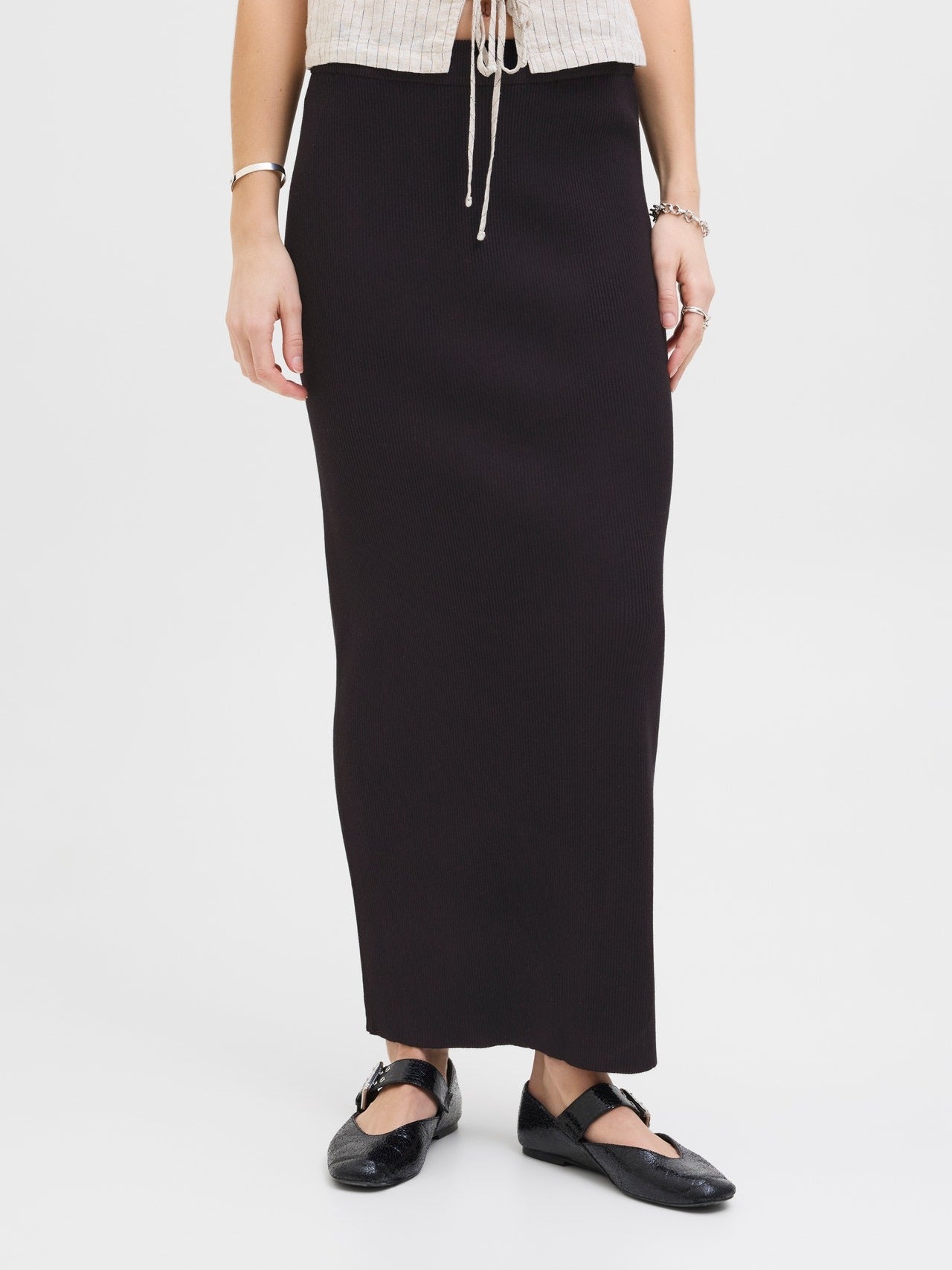 Jjxx Gonna Jxesther Gonna Lunga Elasticizzata in Vita Nero