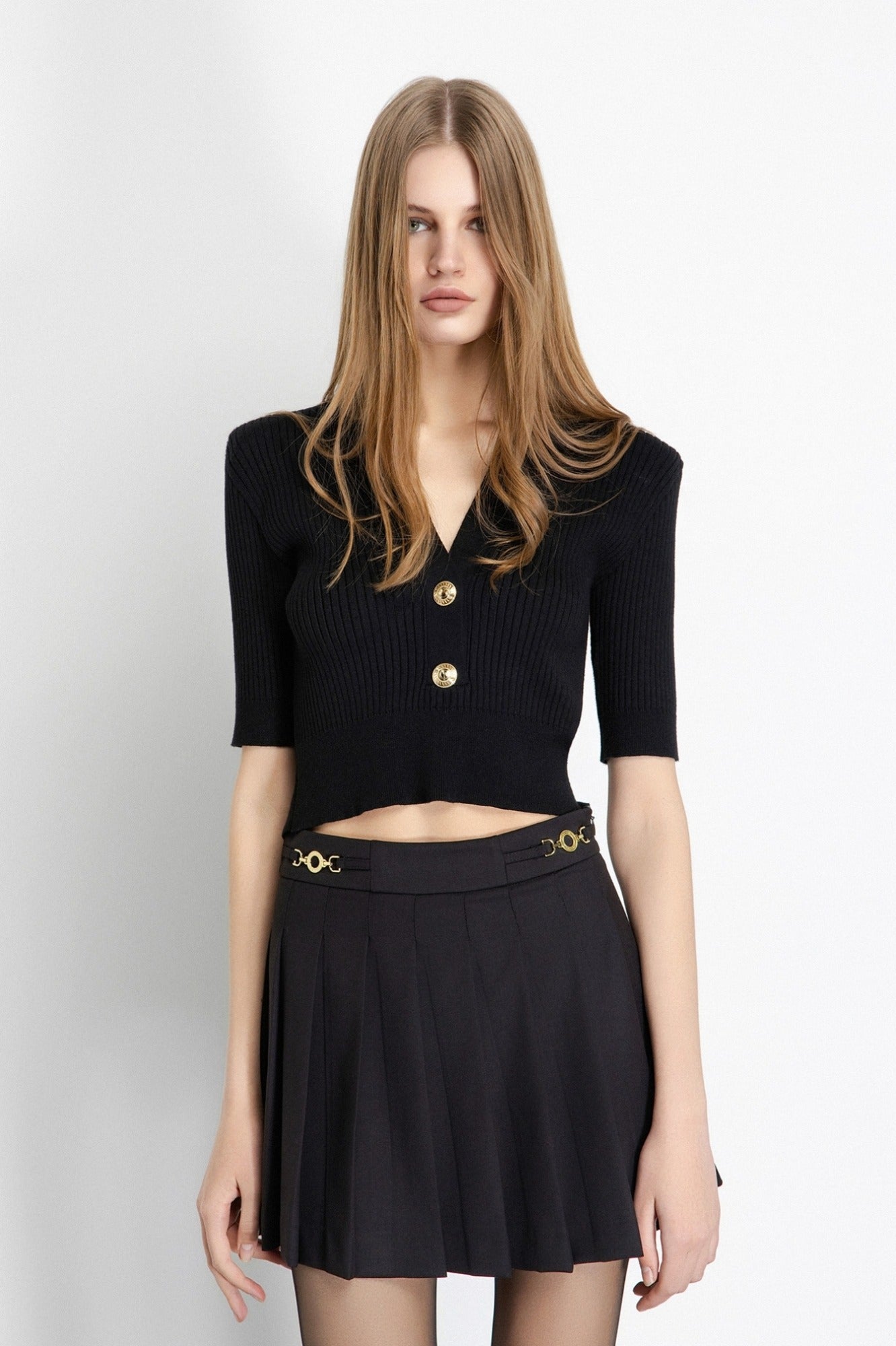 Gaelle Paris Top In Maglia Strutturato