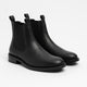 OVER/D Stivaletto in Vera Pelle Nero