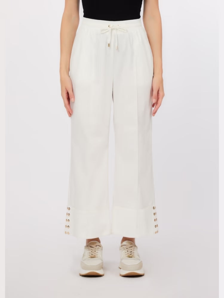 Liu Jo Pantaloni in Jersey Interlock Bianco