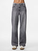 Pieces Jeans Wide Fit Grigio