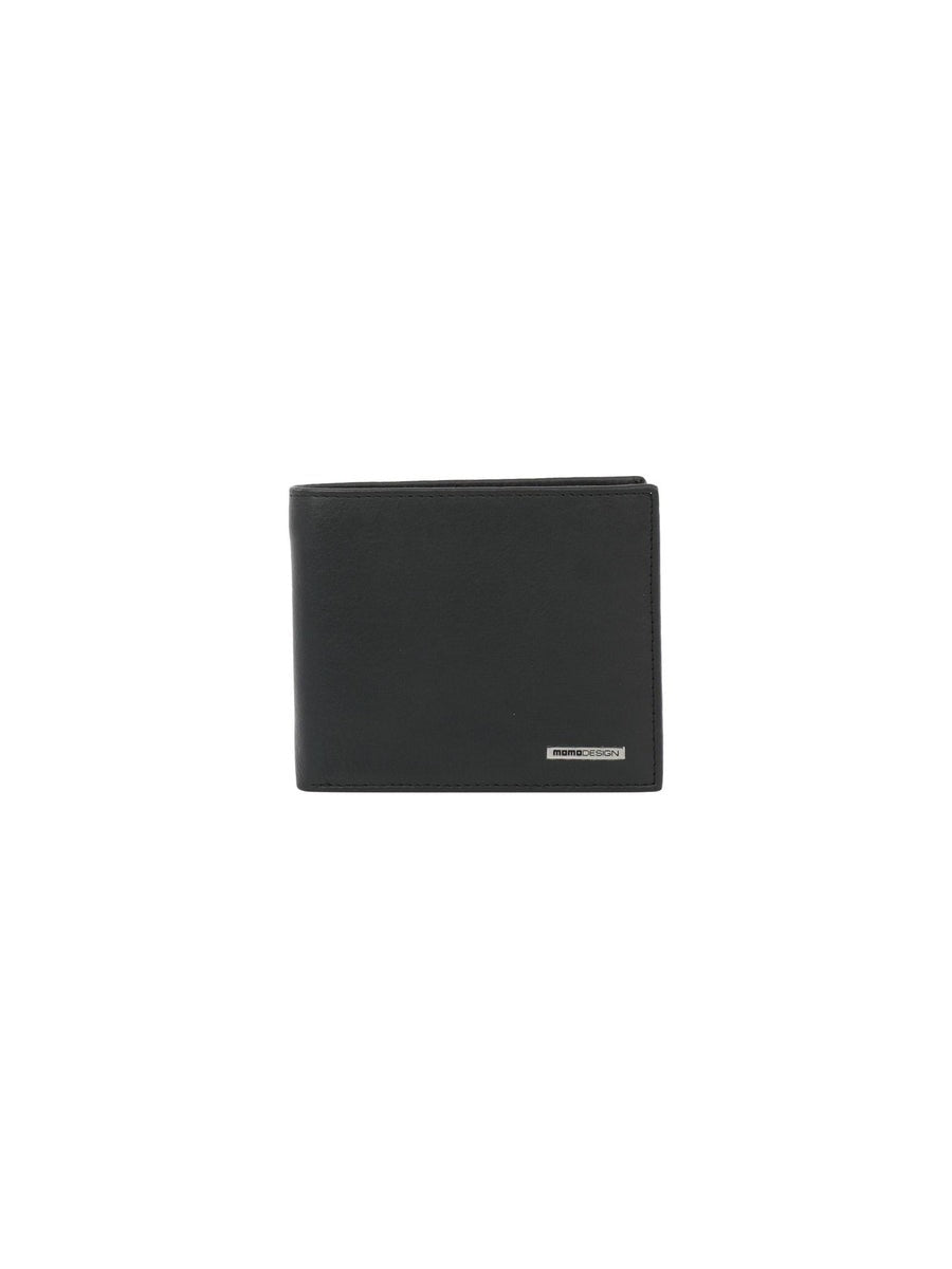 Momo Designep Portafoglio in Ecopelle Saffiano Nero