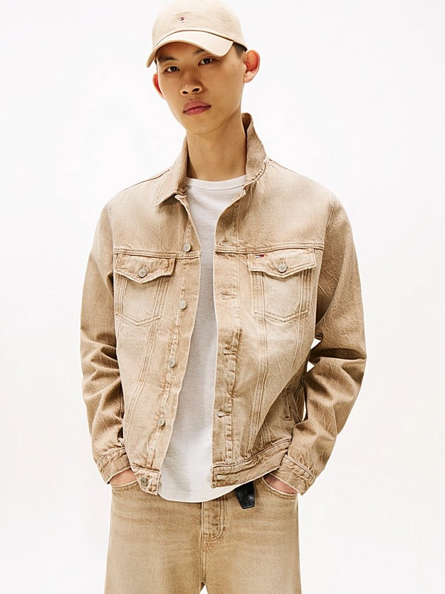 Tommy Jeans Giacca Trucker Ryan Regular Fit Beige