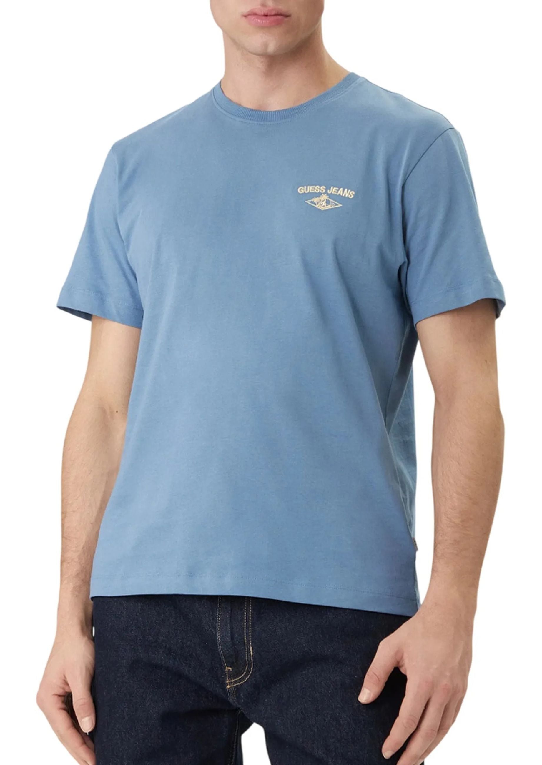 Guess T-shirt  con Logo Ricamato
Bianco