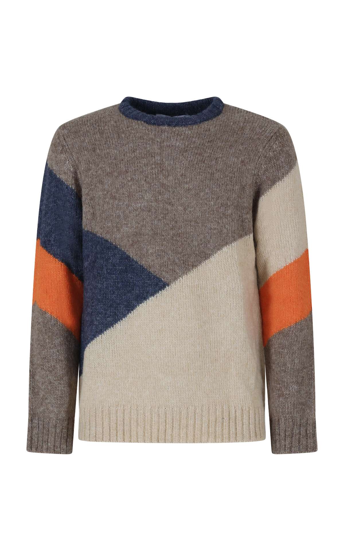 OVER/D Maglia Girocollo in Misto Lana