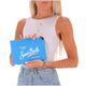 Saint Barth Pochette Aline Aqua Blù