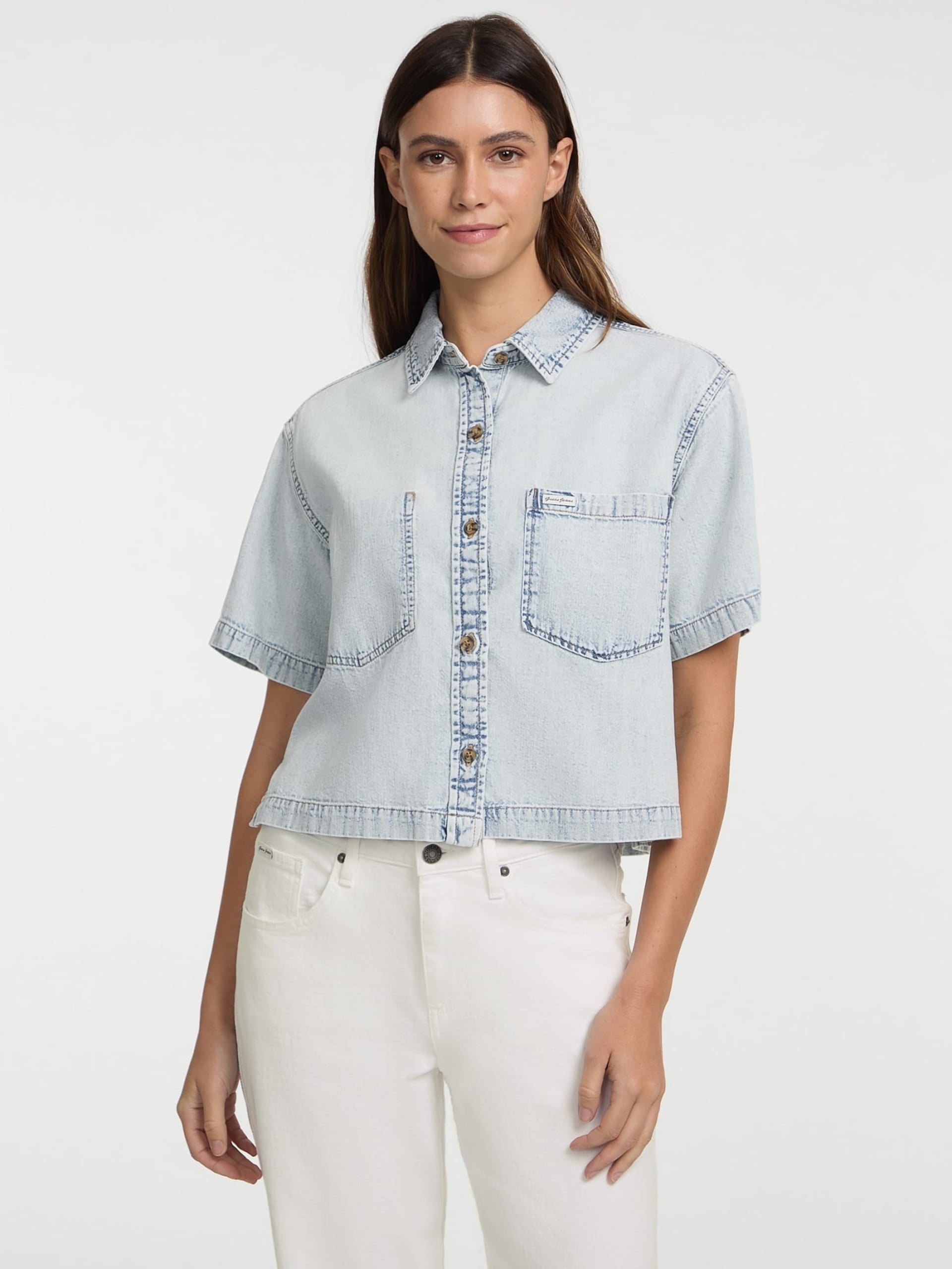 Guess Camicia Jeans Boxy Denim