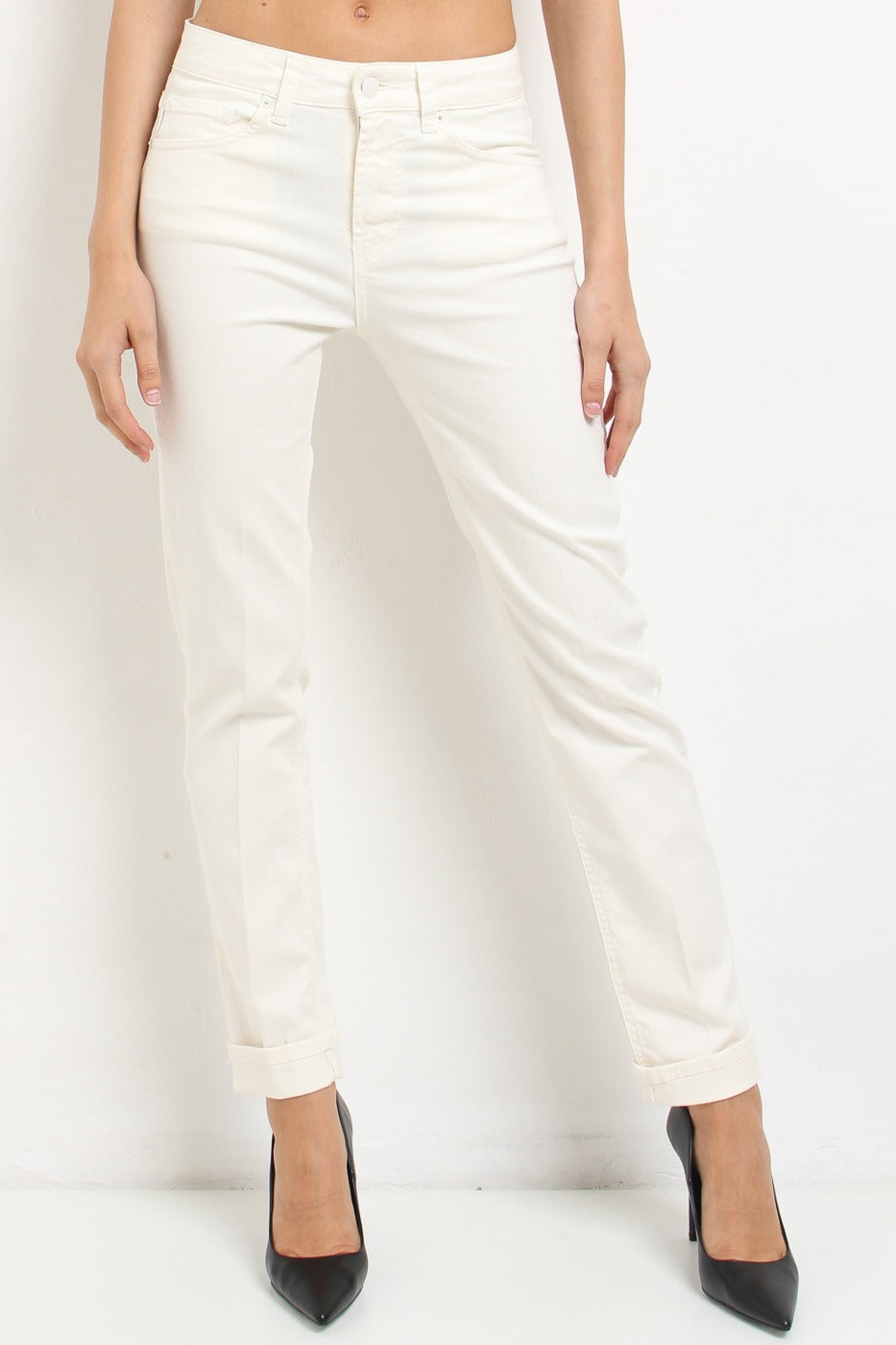 VICOLO Jeans DAISY Slim Fit Mid Rise Cropped Leg