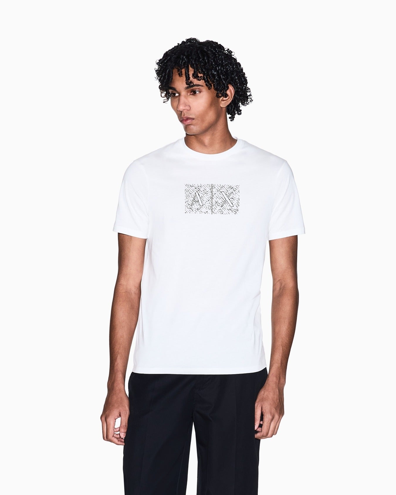 Armani Exchange T-shirt Slim Fit in Cotone