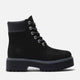 Timberland Stivale Impermeabile con Plateau Stone Street 6-Inch Nero