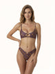 Me fui Bikini  Top Fisso con Slip Americano Fisso
Bordeaux