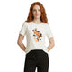 Liu Jo T-shirt con stampa con applicazioni strass 
Bianco