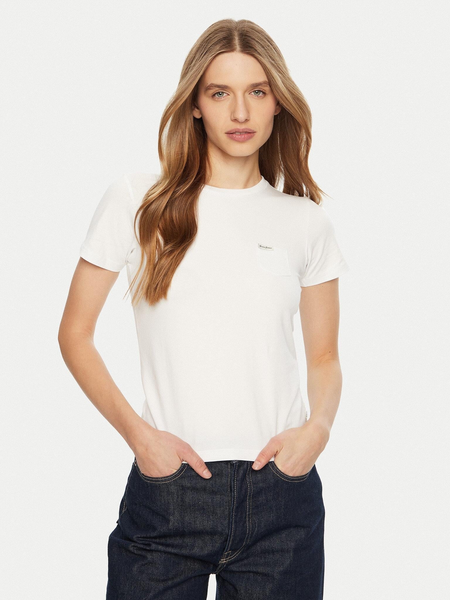 Guess T-shirt vestibilità Slim con Stampa Logo