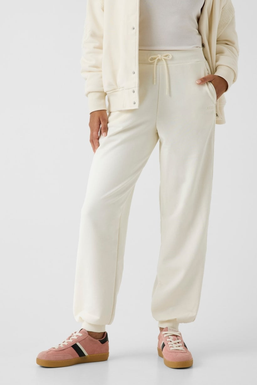 Guess Pantalone Jogger con Banda all'Uncinetto
Bianco