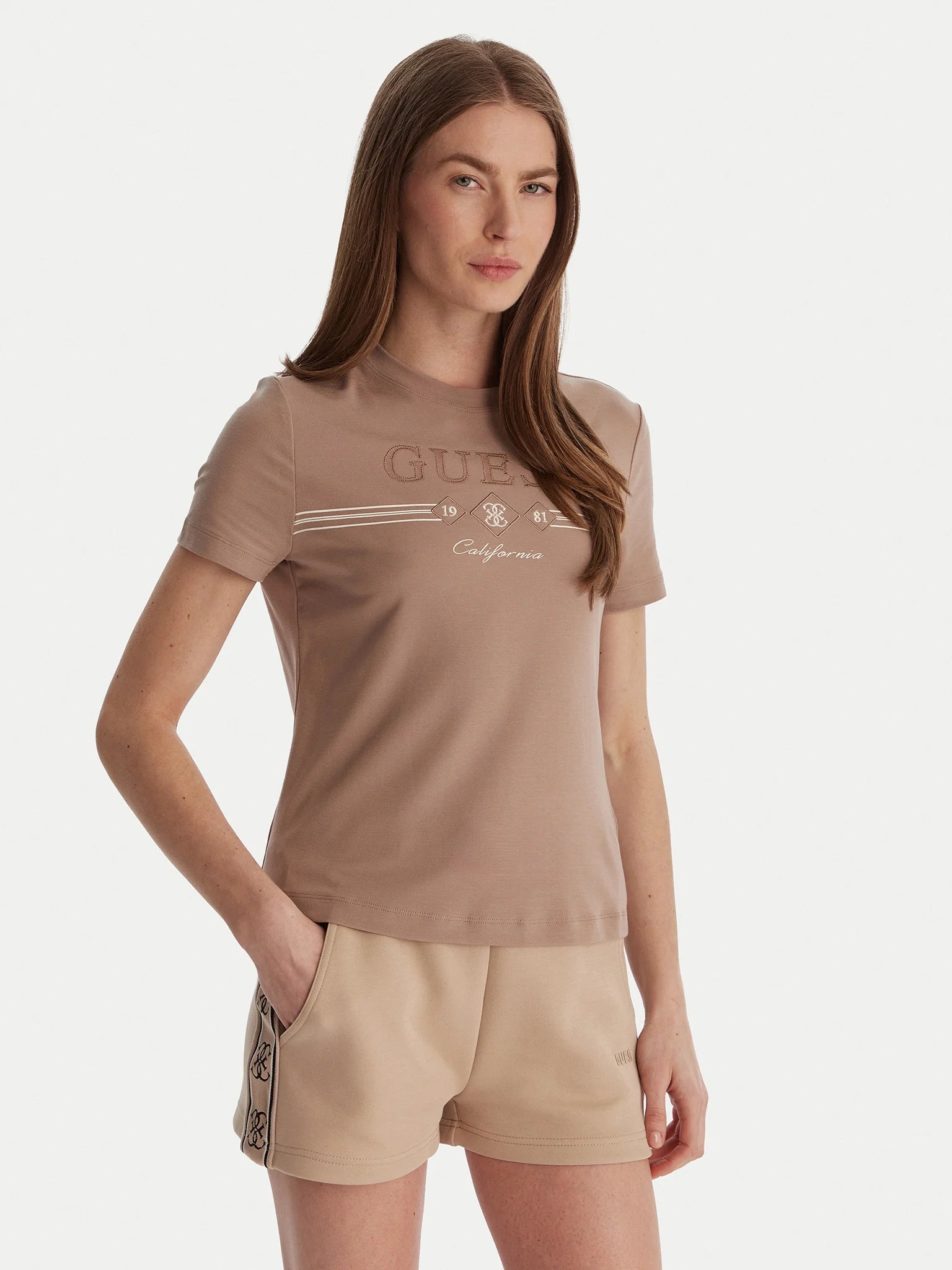 Guess T-shirt Mezza Manica con Logo